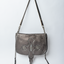 Handmade Silver and Grey Metallic Leather Squid Handbag, Linda Ibiza