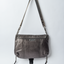 Handmade Silver and Grey Metallic Leather Squid Handbag