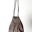 Grey Textured Handmade Leather Backpack or Crossbody Bag