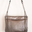 Silver and grey metallic leather Moon handbag
