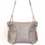 Handmade grey and silver leather Moon handbag Linda Ibiza